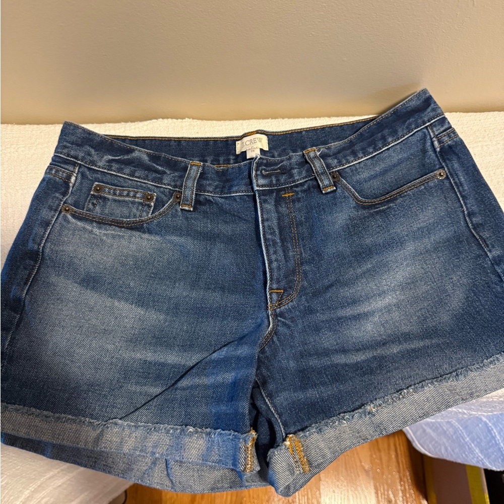 J. Crew Dark Blue Jean Shorts